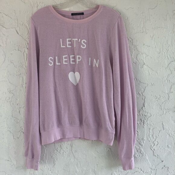 WILDFOX Let’s Sleep In Sweatshirt Size Small - Picture 2 of 6